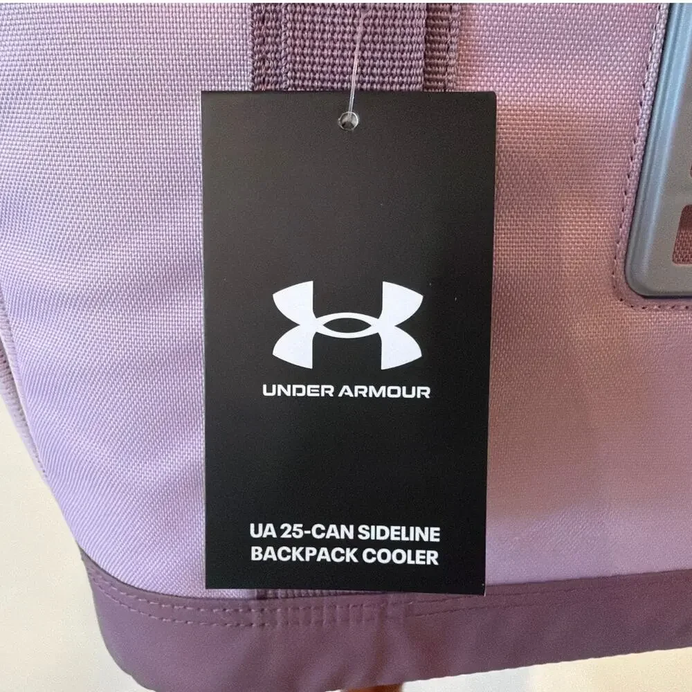 NWT Under Armour UA 25-Can Backpack Cooler, Misty Purple/Fresh Orchid
